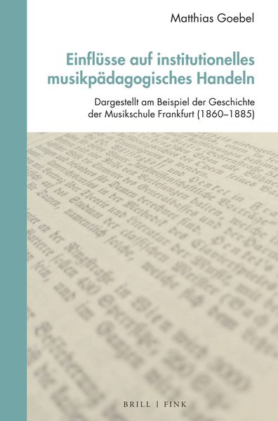 Produktbild: Einfl&uuml;sse auf institutionelles musikp&auml;dagogisches Handeln