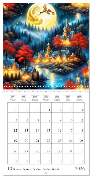 Produktbild: Moonlight miracle (Wall Calendar 2026 12 &times; 12 Inch) CALVENDO 12 Month Wall Calendar