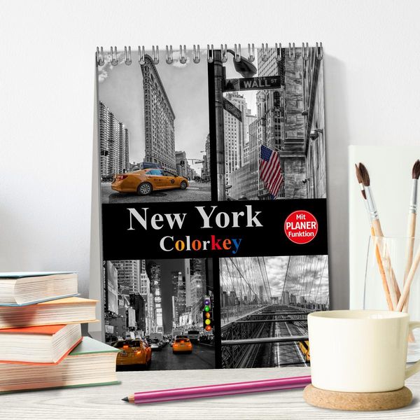 Produktbild: New York Colorkey (Tischkalender 2026 DIN A5 hoch), CALVENDO Monatskalender