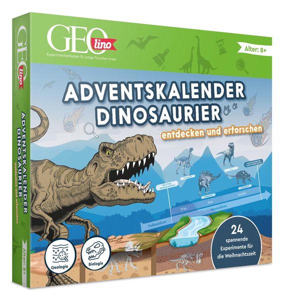 Franzi 504051 - Adventskalender GEOlino Dinosaurier entdecken und erforschen