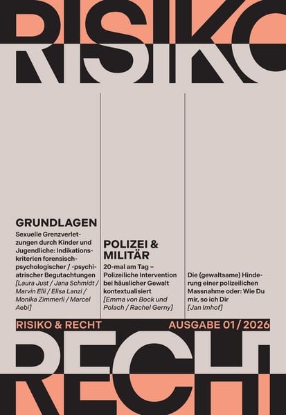 Produktbild: Risiko & Recht 01/2026