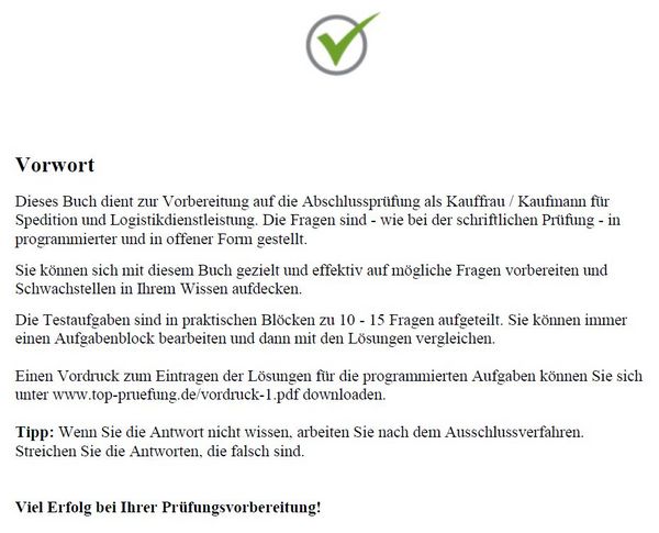 Produktbild: Top-Pr&uuml;fung Kauffrau / Kaufmann f&uuml;r Spedition und Logistikdienstleistung - 360 &Uuml;bungsaufgaben f&uuml;r die Abschlu&szlig;pr&uuml;fung