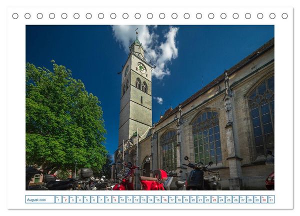 Produktbild: &Uuml;berlingen am sch&ouml;nen Bodensee (Tischkalender 2026 DIN A5 quer), CALVENDO Monatskalender
