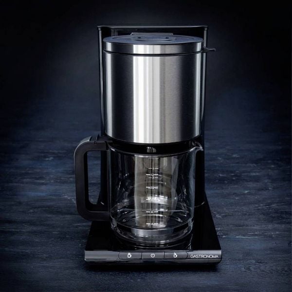 Gastronoma 18100003 Kaffeemaschine Schwarz, Edelstahl Fassungsvermögen Tassen=12 Warmhaltefunktion