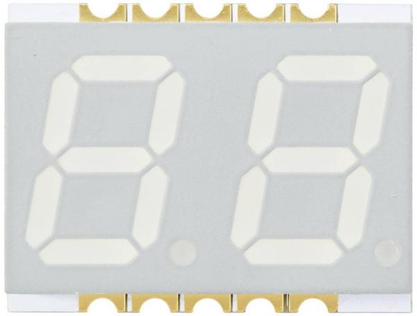 Produktbild: TRU COMPONENTS SMD-LED Rot 9 mcd Zweiziffern-Display