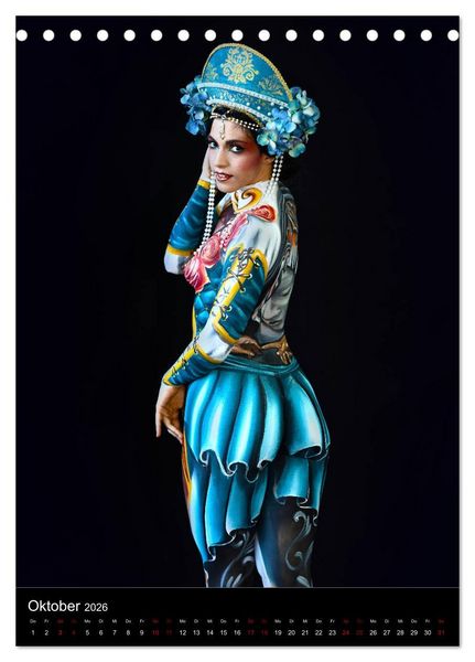 Produktbild: World Bodypainting Festival #21 (Tischkalender 2026 DIN A5 hoch), CALVENDO Monatskalender