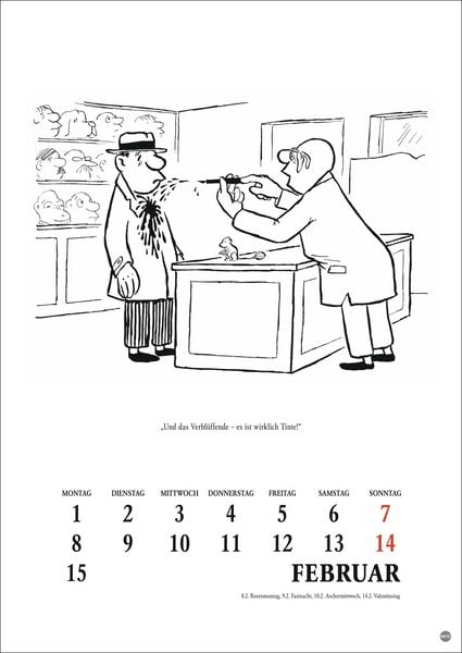 Produktbild: Loriot Heile Welt Halbmonatskalender 2027
