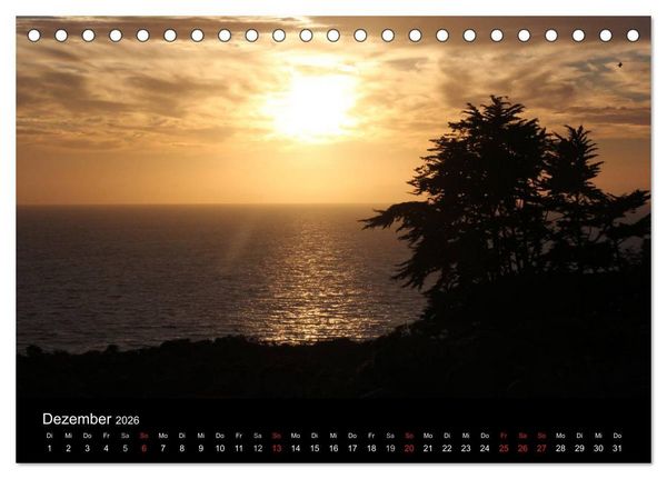 Produktbild: Kalifornien 2026 (Tischkalender 2026 DIN A5 quer), CALVENDO Monatskalender