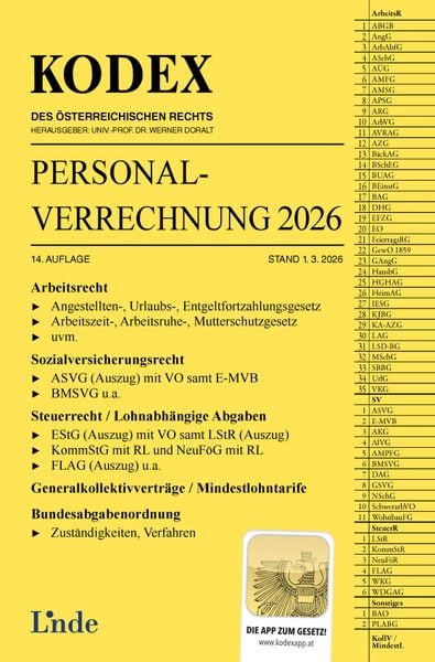 Produktbild: KODEX Personalverrechnung 2026
