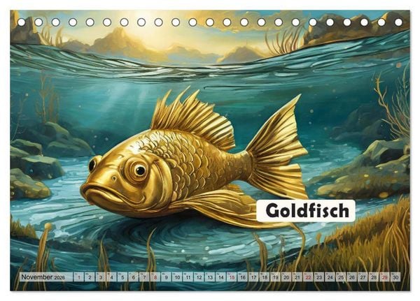 Produktbild: Wortw&ouml;rtlich - Tierische Spr&uuml;che (Tischkalender 2026 DIN A5 quer), CALVENDO Monatskalender