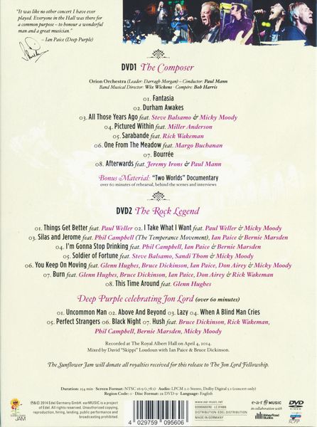Produktbild: Jon Lord, Deep Purple & Friends - Celebrating Jon Lord [2 DVDs]