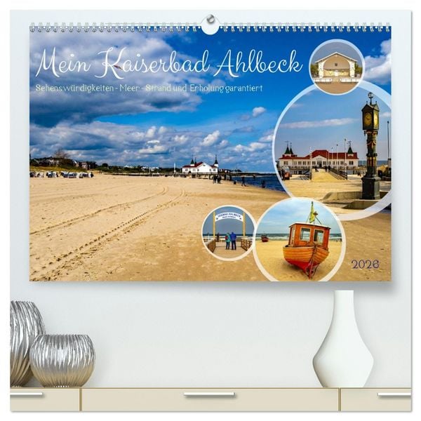 Produktbild: Mein Kaiserbad Ahlbeck (hochwertiger Premium Wandkalender 2026 DIN A2 quer), Kunstdruck in Hochglanz