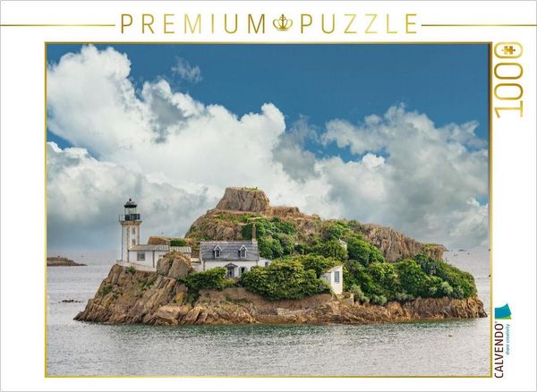 CALVENDO Puzzle Louet island mit altem Leuchtturm | 1000 Teile Lege-Größe 64x48cm Foto-Puzzle für glückliche Stunden