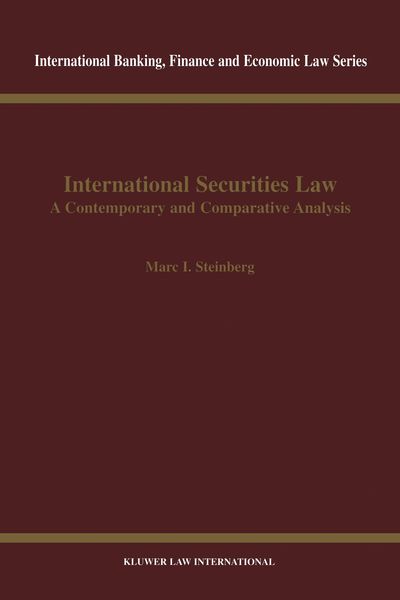 Produktbild: International Securities Law