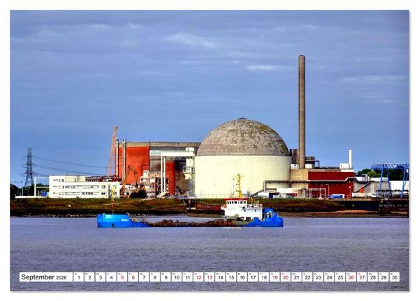 Produktbild: elbabw&auml;rts - Von Hamburg nach Cuxhaven (Wandkalender 2026 DIN A2 quer), CALVENDO Monatskalender