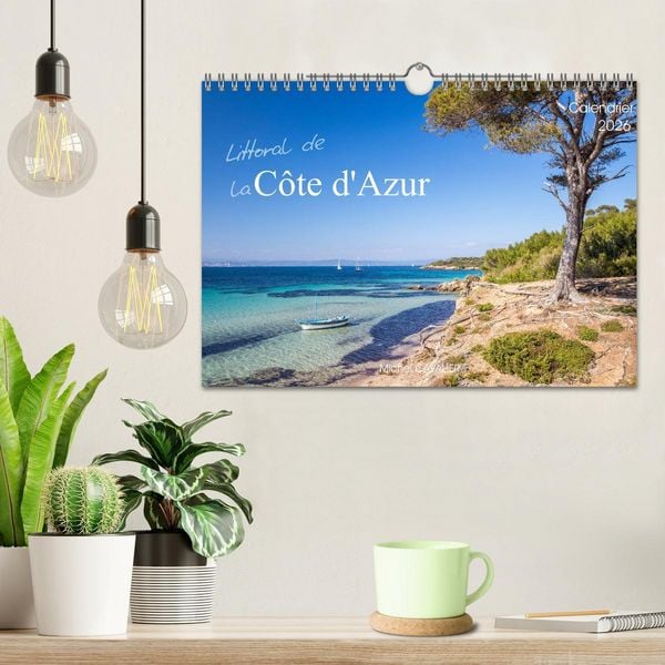Produktbild: Littoral de la C&ocirc;te d'Azur (Calendrier mural 2026 DIN A4 vertical), CALVENDO calendrier mensuel