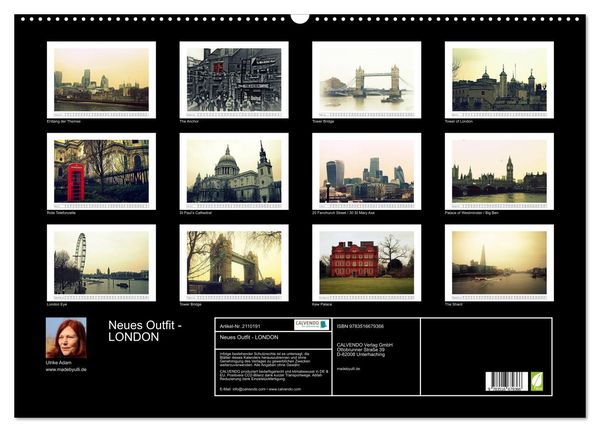 Produktbild: Neues Outfit - LONDON (Wandkalender 2026 DIN A2 quer), CALVENDO Monatskalender