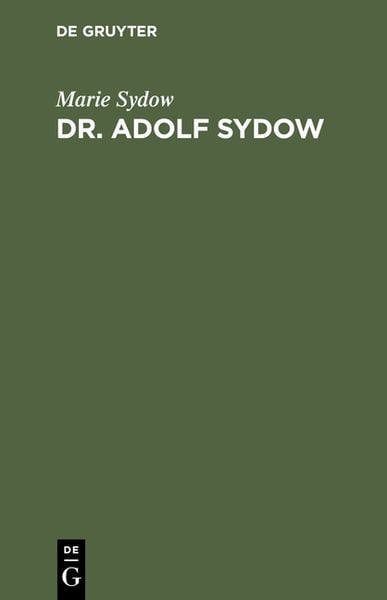 Produktbild: Dr. Adolf Sydow