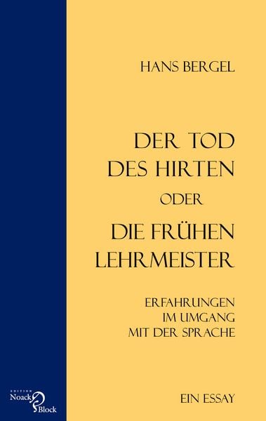 Produktbild: Der Tod des Hirten oder Die fr&uuml;hen Lehrmeister