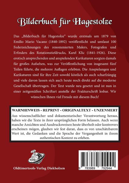 Produktbild: Bilderbuch f&uuml;r Hagestolze 1. Band