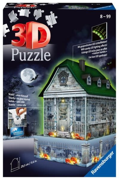 3D Puzzle Ravensburger Gruselhaus bei Nacht 216 Teile