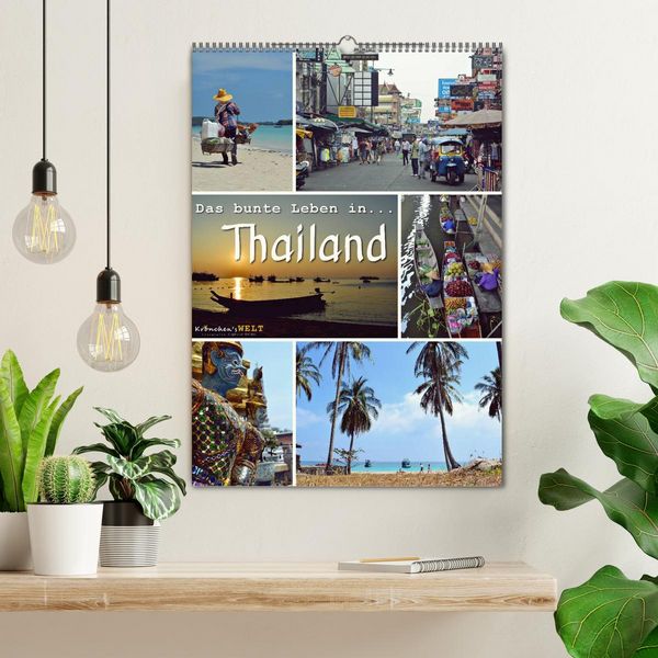 Produktbild: Das bunte Leben in Thailand (Wandkalender 2026 DIN A2 hoch), CALVENDO Monatskalender