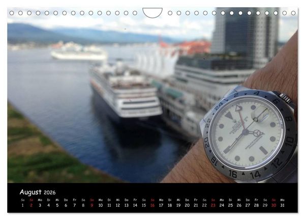 Produktbild: Watch Wristshots Worldwide (Wandkalender 2026 DIN A4 quer), CALVENDO Monatskalender