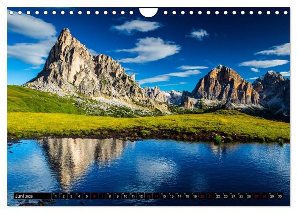Produktbild: Bergseen in den Dolomiten (Wandkalender 2026 DIN A4 quer), CALVENDO Monatskalender
