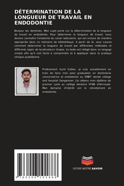 Produktbild: D&eacute;termination De La Longueur De Travail En Endodontie