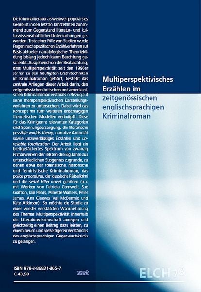 Produktbild: Multiperspektivisches Erz&auml;hlen im zeitgen&ouml;ssischen englischsprachigen Kriminalroman