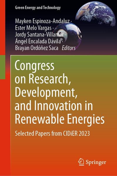 Produktbild: Congress on Research, Development, and Innovation in Renewable Energies