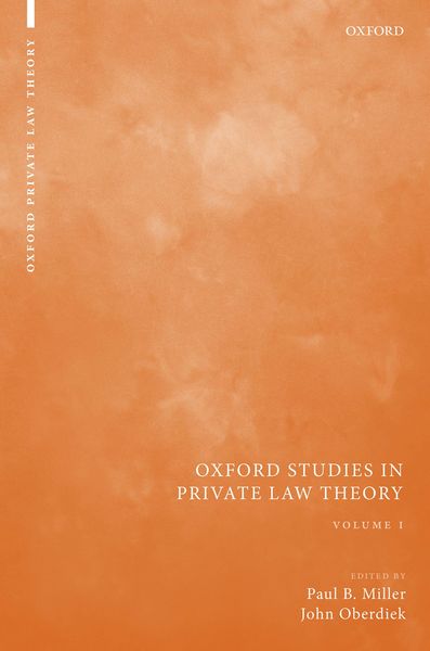 Produktbild: Oxford Studies in Private Law Theory: Volume I