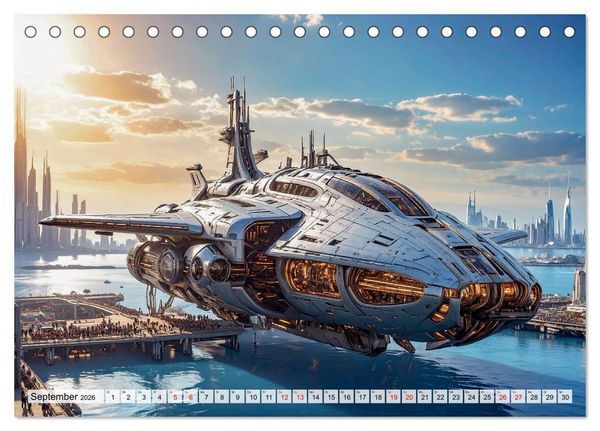 Produktbild: Raumzeit. Geschichten zwischen Sternen (Tischkalender 2026 DIN A5 quer), CALVENDO Monatskalender