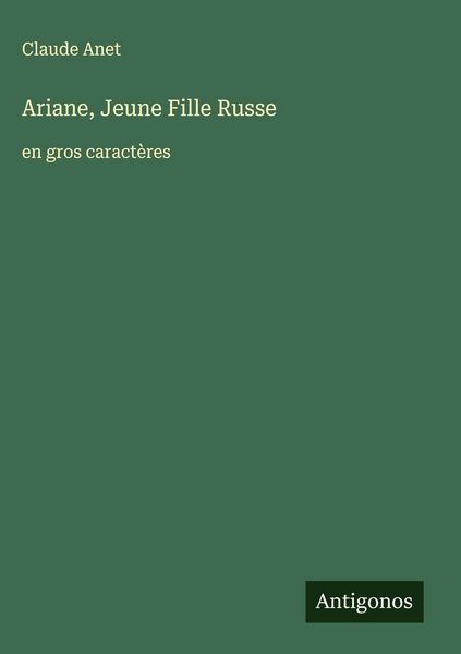 Produktbild: Ariane, Jeune Fille Russe