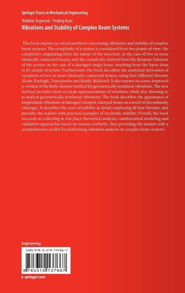 Produktbild: Vibrations and Stability of Complex Beam Systems