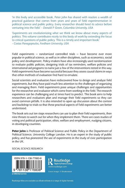 Produktbild: Field Experiments in Political Science and Public Policy