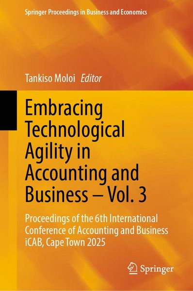 Produktbild: Embracing Technological Agility in Accounting and Business - Vol. 3