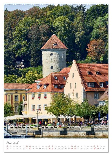 Produktbild: &Uuml;berlingen in 12 wundersch&ouml;nen Motiven (hochwertiger Premium Wandkalender 2026 DIN A2 hoch), Kunstdruck in Hochglanz