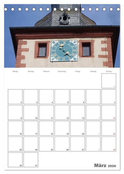Produktbild: Historische Uhren (Tischkalender 2026 DIN A5 hoch), CALVENDO Monatskalender