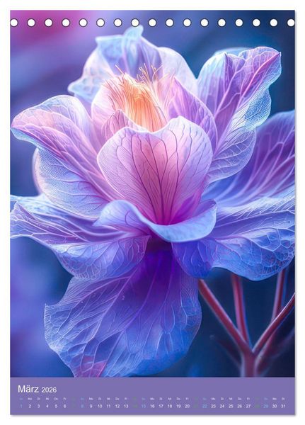 Produktbild: Blumen der Fantasie (Tischkalender 2026 DIN A5 hoch), CALVENDO Monatskalender
