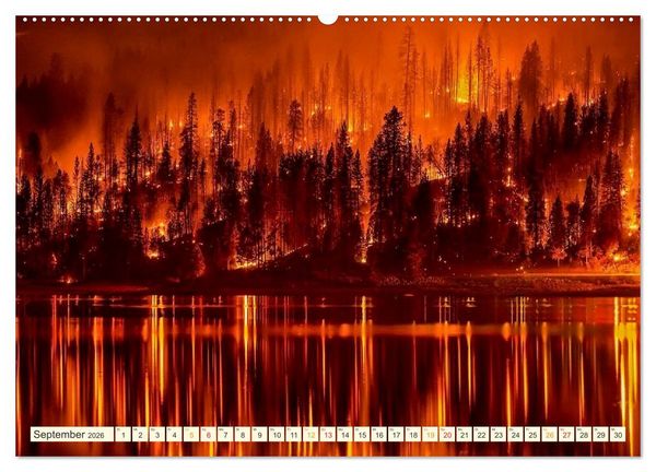 Produktbild: Gewaltige Natur - bedrohlich und sch&ouml;n (hochwertiger Premium Wandkalender 2026 DIN A2 quer), Kunstdruck in Hochglanz