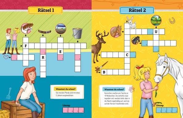 Produktbild: Bibi & Tina Kreuzwortr&auml;tsel f&uuml;r Lese-Anf&auml;nger ab 6