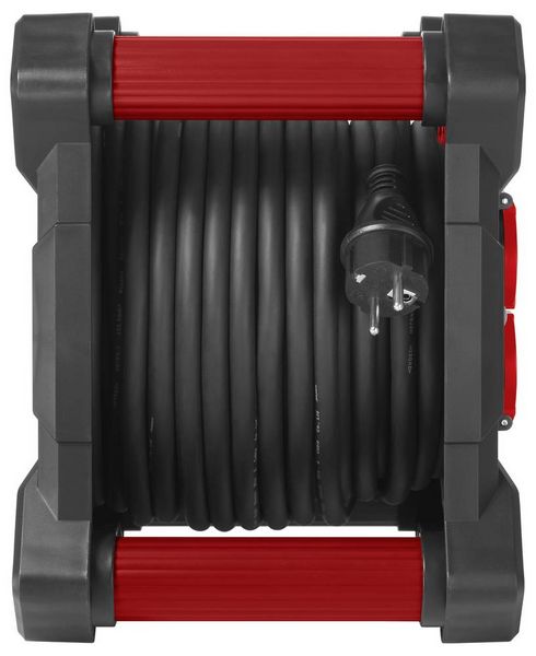 Produktbild: Sygonix SY-10236123 Kabeltrommel 25m Schwarz Schutzkontakt-Stecker