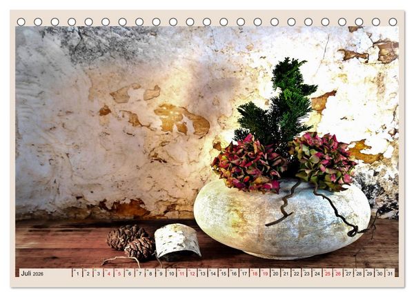 Produktbild: Wabi Sabi: All die sch&ouml;nen alten Dinge (Tischkalender 2026 DIN A5 quer), CALVENDO Monatskalender