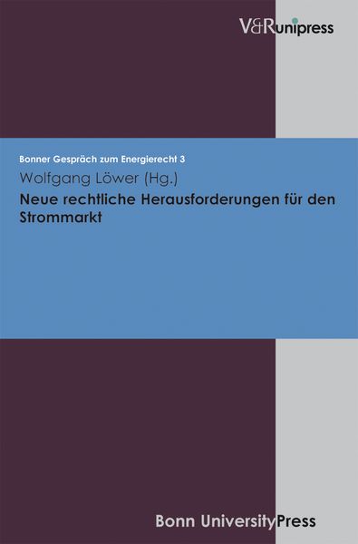 Produktbild: Neue rechtliche Herausforderungen f&uuml;r den Strommarkt
