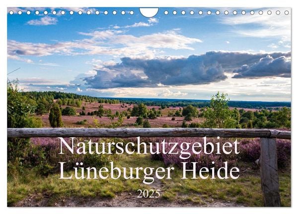 Naturschutzgebiet Lüneburger Heide (Wandkalender 2025 DIN A4 quer), CALVENDO Monatskalender