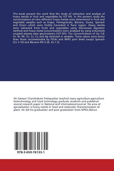 Produktbild: Heavy Metals Analysis by Inductively Coupled Plasma Mass Spectrometry