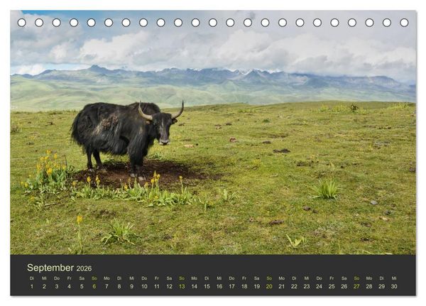 Produktbild: Kham - Tibets abgelegenes Hochland (Tischkalender 2026 DIN A5 quer), CALVENDO Monatskalender
