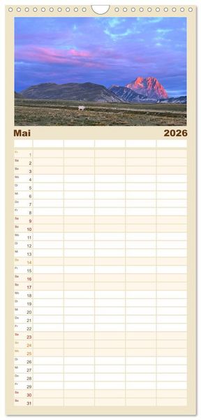 Produktbild: Familienplaner 2026 - Abruzzen - wild und romantisch mit 5 Spalten (Wandkalender, 21 x 45 cm) CALVENDO