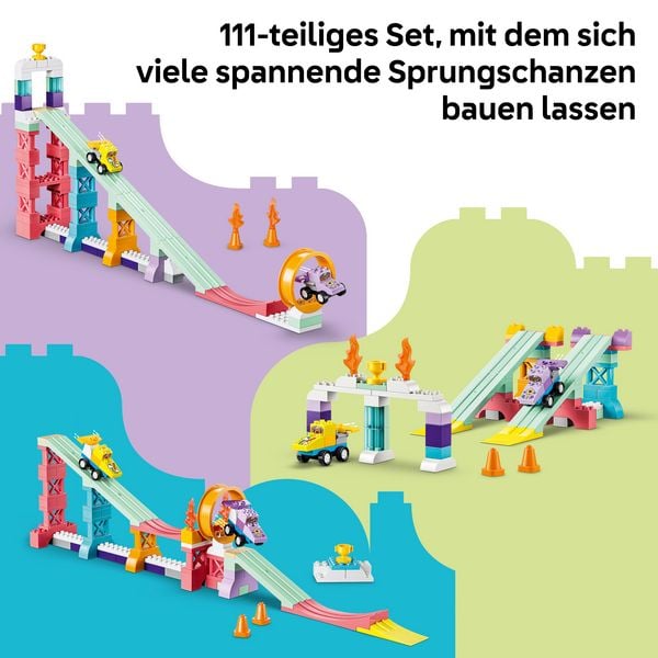 Produktbild: LEGO DUPLO Town 10478 Kreative Sprungschanzen mit kleinen Flitzern 3-in-1-Set, Lernspielzeug